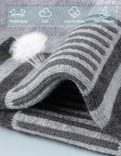 Airacker Athletic Socks Sport Running Calf Socks Performance Cushioned Breathable Crew Socks for Men Women(6 Pairs)2