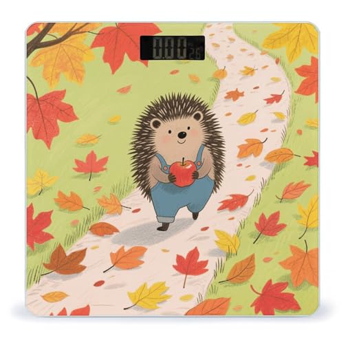 Báscula digital de baño Hedgehog Who Loves Apples 400 lb miniatura 1