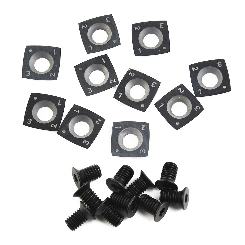 10 insertos de corte cuadrados de carburo de 15 mm para cabezales