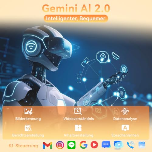 MENTUME Tablet 11 Zoll mit Gemini AI, Android 16 Tablets mit Hülle, Maus & Tastatur, Octa-Core, 32 GB RAM + 128 GB ROM + 1 TB TF… – Ansicht 2