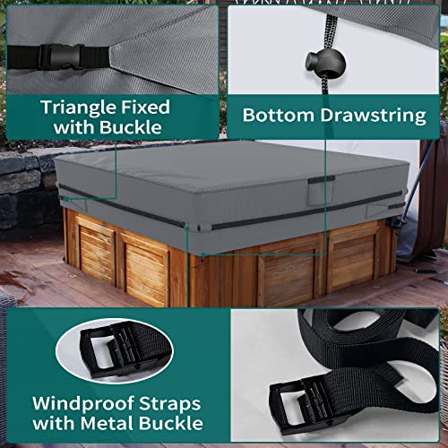 Patio Furniture Covers Waterproof Heavy Duty 45" L X 45" D X 28"H, 420D Garden Furniture Cover Square, Outdoor Furniture Set Cover Rectangular, Oxford Cloth Cover Waterproof Chair Cover