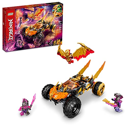 LEGO NINJAGO Cole’s Dragon Cruiser Car Toy, 71769 Ninja Toys with Golden...