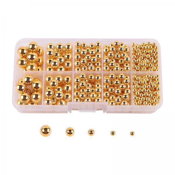 SNAPPSY 4xArtificial Pearl Beads No Hole 4/5/6/8/10mm for Hats Table Scatter Clothes Aureate-image-42