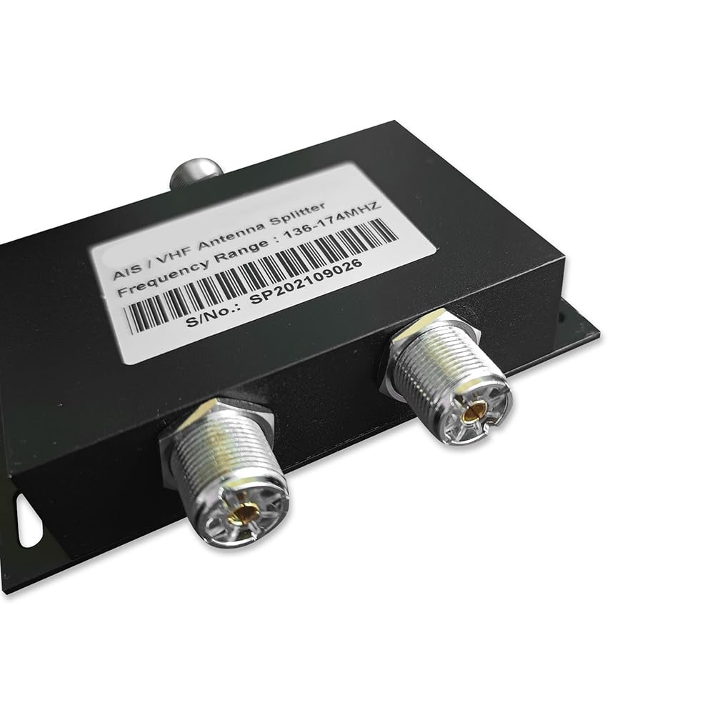 MA-Splitter - Divisor VHF de dos vías, divisor de potencia de antena VHF de 136-174 MHz, divisor de potencia, conectores hembra UFL B