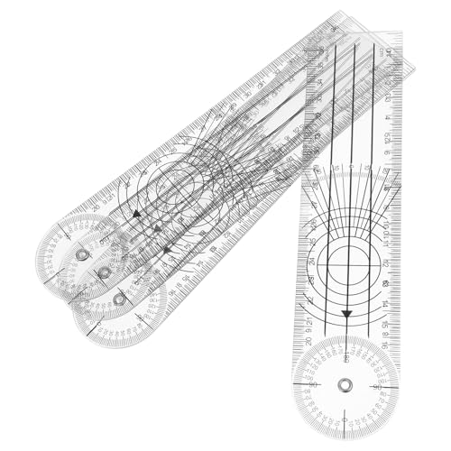 Cabilock Goniometro Plastico Plegable 8 Pulg 4 Piezas miniatura 1