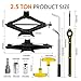 Car Jack Kit,Scissor Jack for Car, 2.5 Ton (5512 lbs) WLL,Emergency Tire Kit with Lug Wrench,Suitable for Sedan, Coupe, SUV, MPV