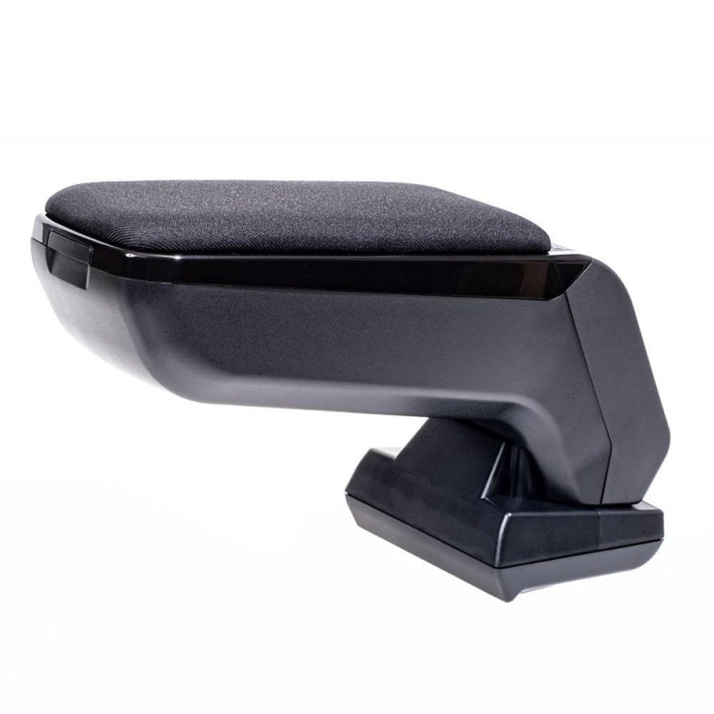 rati ARMSTER S ARMREST Compatible with Citroen C3 Picasso 2009-2017 [Fabric, Black]