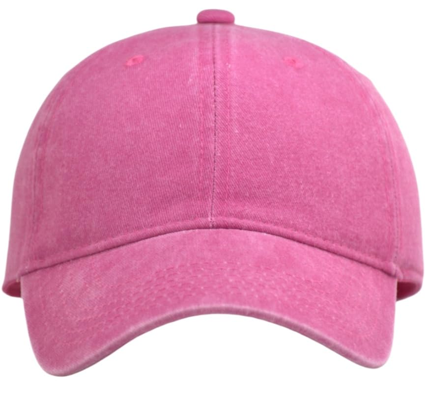 Image of TSSGBL Vintage Cotton Washed Baseball Cap S to XXL Unstructured Low Profile Adjustable Distressed Dad Hat for Men Women