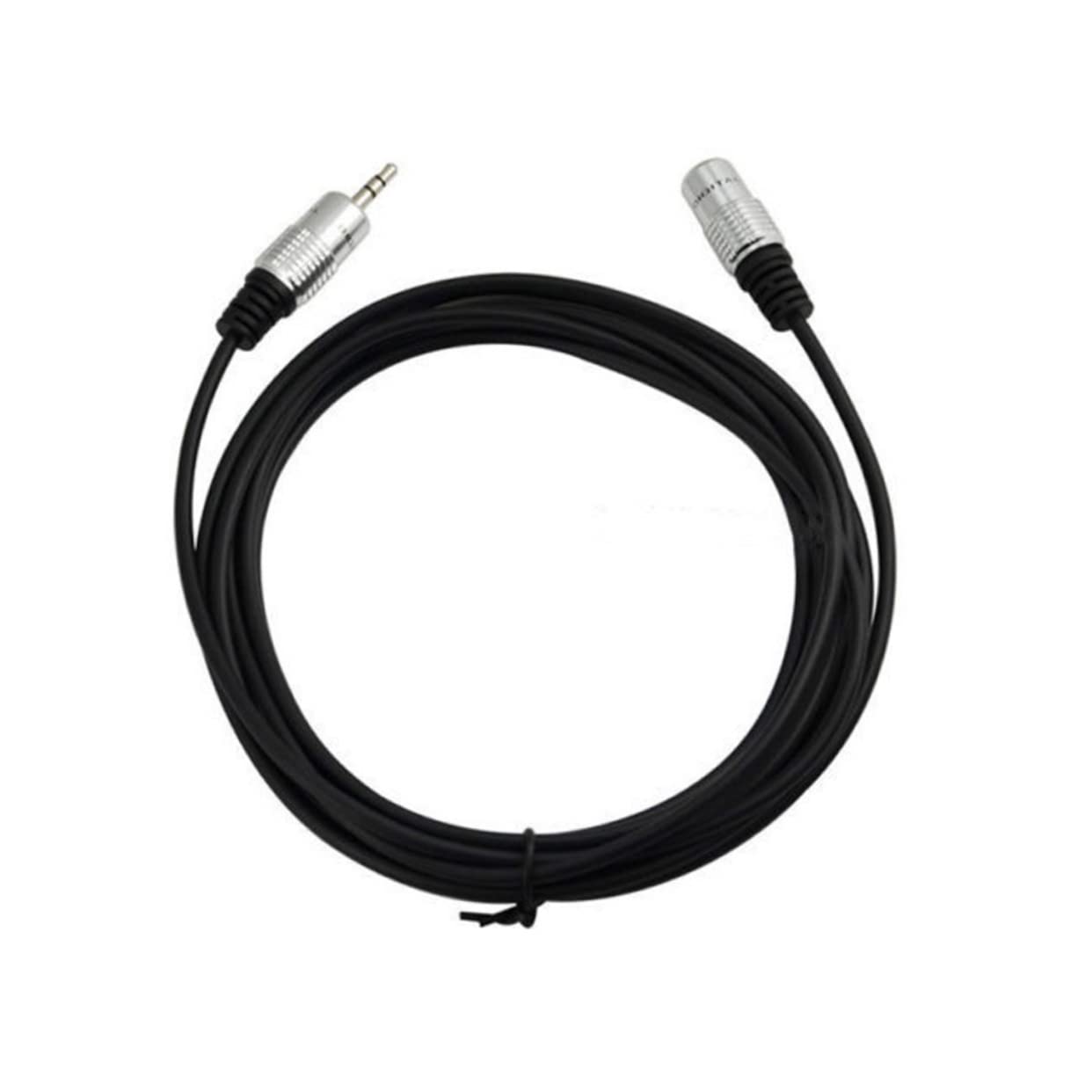 OSALADI 4pezzi Cavo Audio Stereo Maschio Femmina Alluminio Da Estensione Cuffie Per Compatibilità Metri Ottima Qualità Del Suono e Bassa Perdita Di Segnale Nero