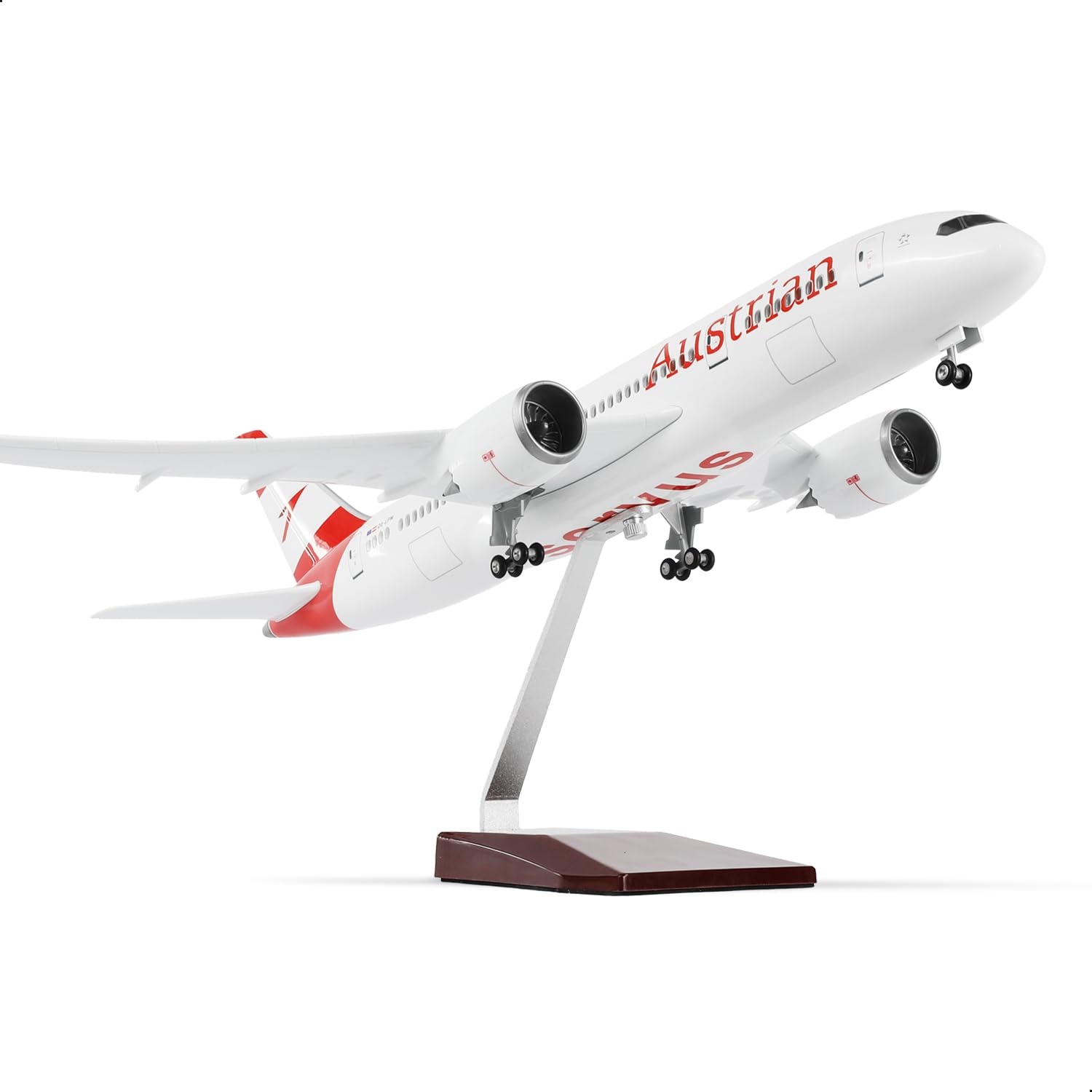 1/130 Austria 787 model samolotu ze stojakiem (długość 43 cm) do Boeinga 787, model samolotu z żywicy dla dorosłych, prezent dla entuzjastów lotnictwa, dekoracja do domu lub biura