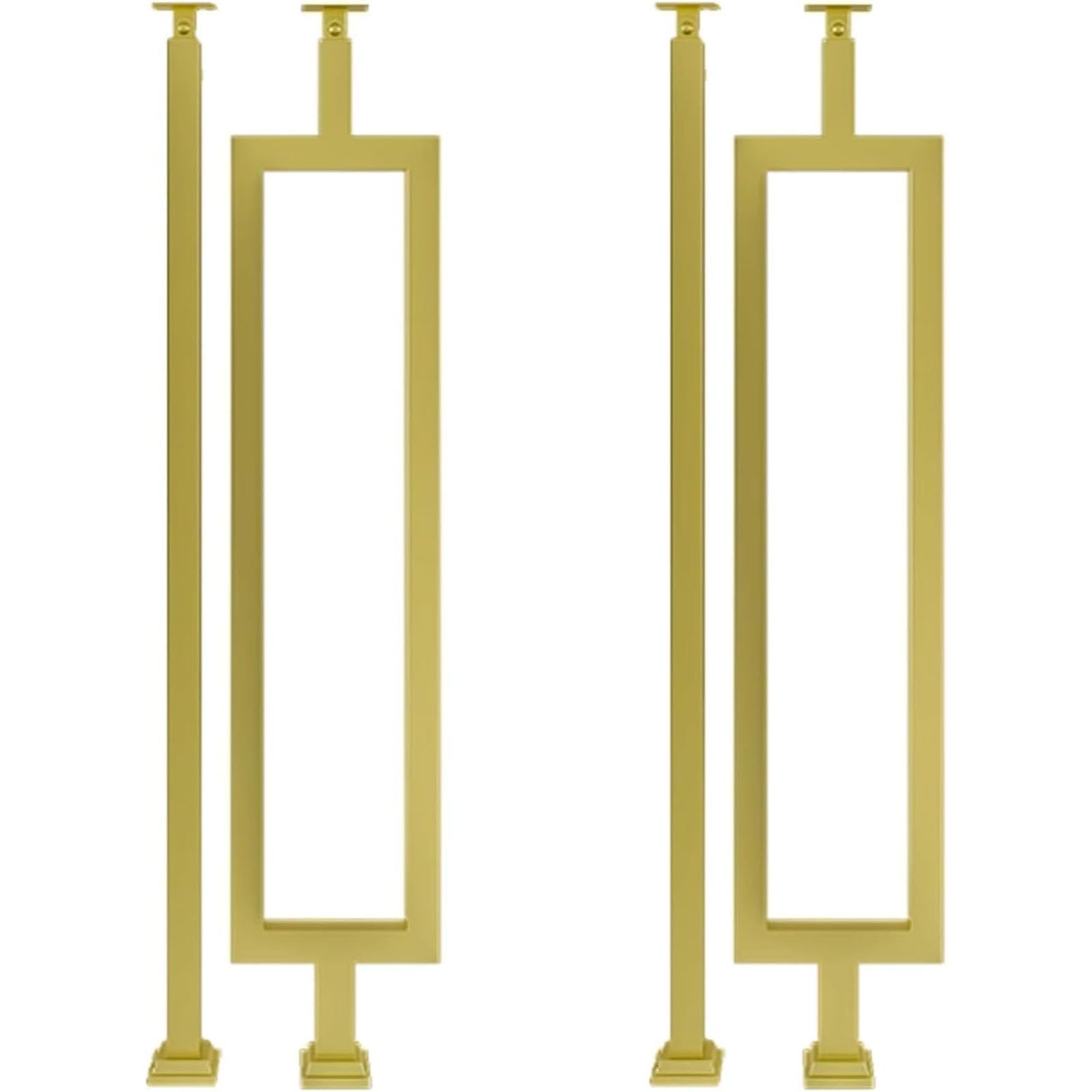 Barreaux résistants et balustres d'escalier vintage en métal rigide de 94,5 cm