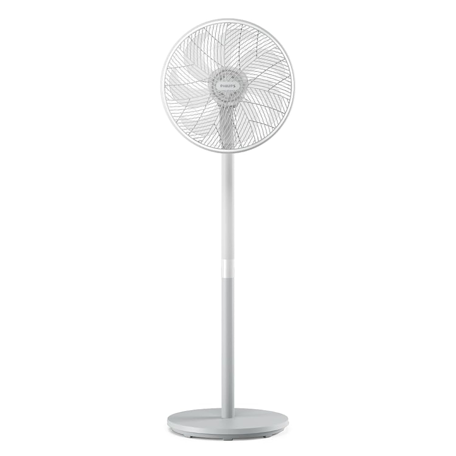Philips Pedestal Fan 2000 Series - Fan Airflow 2562 m³/h, Ultra Quite, Tiltable & Oscillating, 40cm Head Diameter, Adjustable Height, Compact, White - CX2550/00