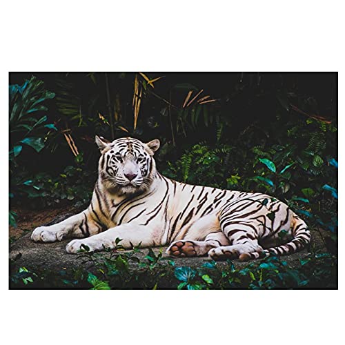 Kit Diamant Peinture 5D Grand Tigre 70x140 cm pour Broderie Strass Carrés et Ronds