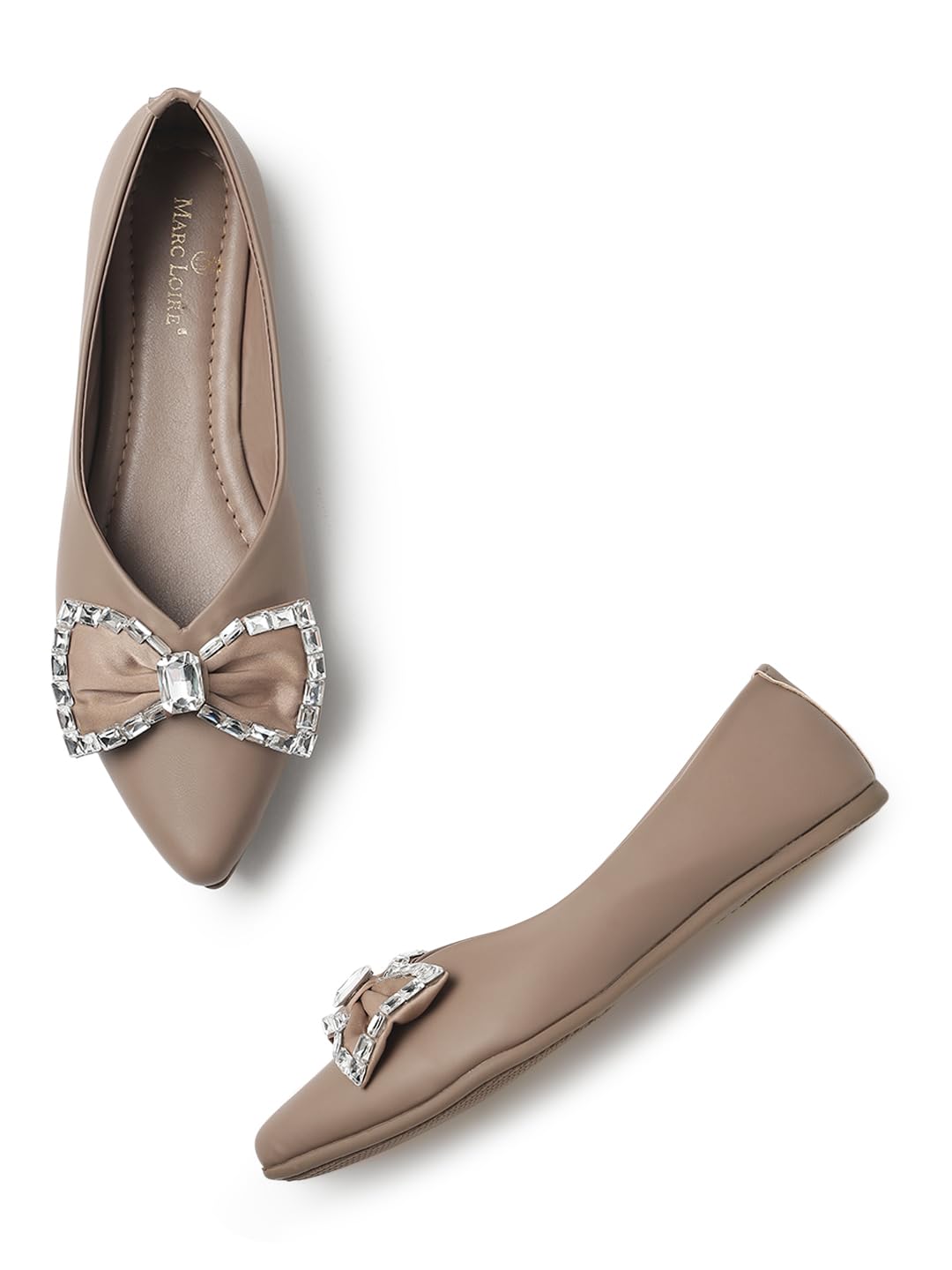 marc loire Embellished Ballerina Shoe for Woman | Stylish Ballet Flats with TPR Sole-picture-40