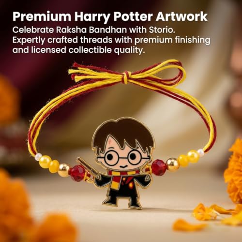 Image of Storio Harry Potter Metal Pendant Rakhi | Officially Licensed | Rakhi for Boys and Girls, Bhaiya, Bhai | Raksha Bandhan Gift