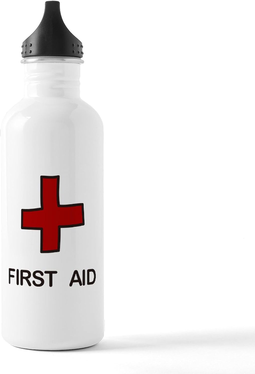 CafePress First Aid Stainless Water Bottle 1 1.0L (34 oz) Stainless Steel Water Bottle