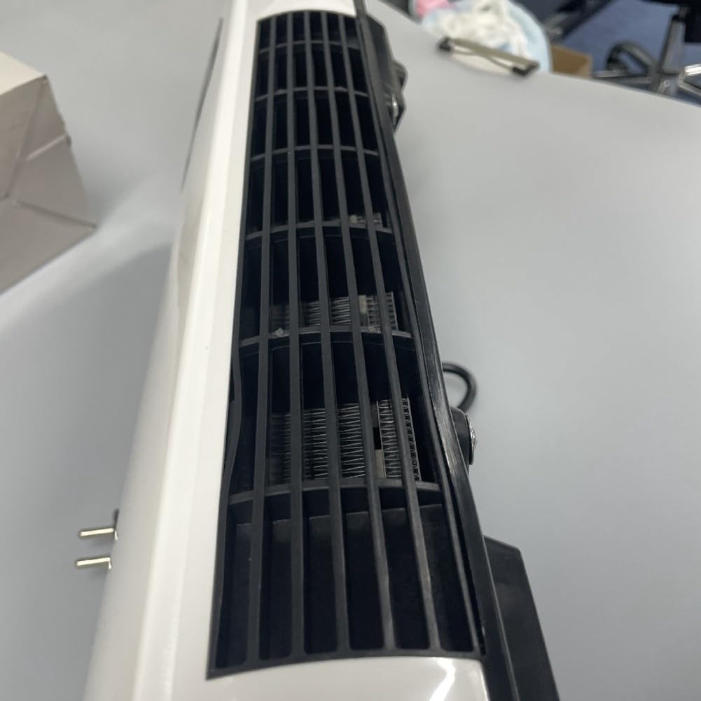 2-in-1 Wandmontierter Klimaanlagen-Ventilator, Doppelfunktions-Heiz- und Kühlgerät, platzsparendes Design für Badezimmer, Büro, Schlafzimmer, Wohnmobil, leiser Betrieb, weiß (1)