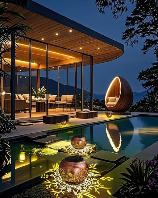 Hummingbird Solar Lanterns Outdoor Waterproof 2-Pack, Solar Lights Outdoor Decor for Garden Patio, Lawn, Yard, Retro Table Top Solar Lantern Gifts for Women/Mom