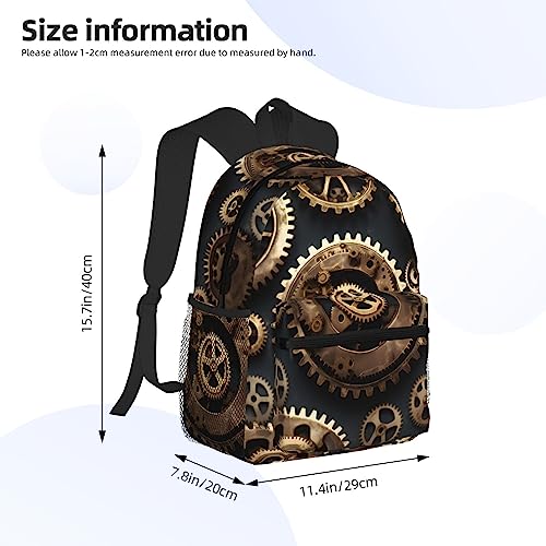 Sac à dos Steampunk Gears avec poches multiples et structure ultralégère - 4
