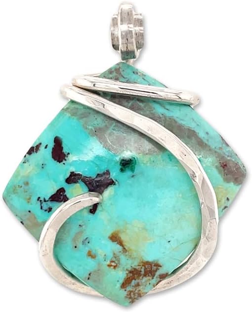 Bella DesignsMoroccan Chrysocolla Pendant Necklace by Stones Desire