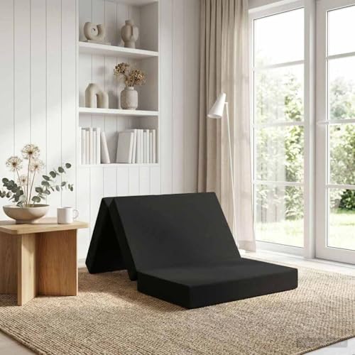 Sofá cama plegable convertible con espuma y funda lavable 2