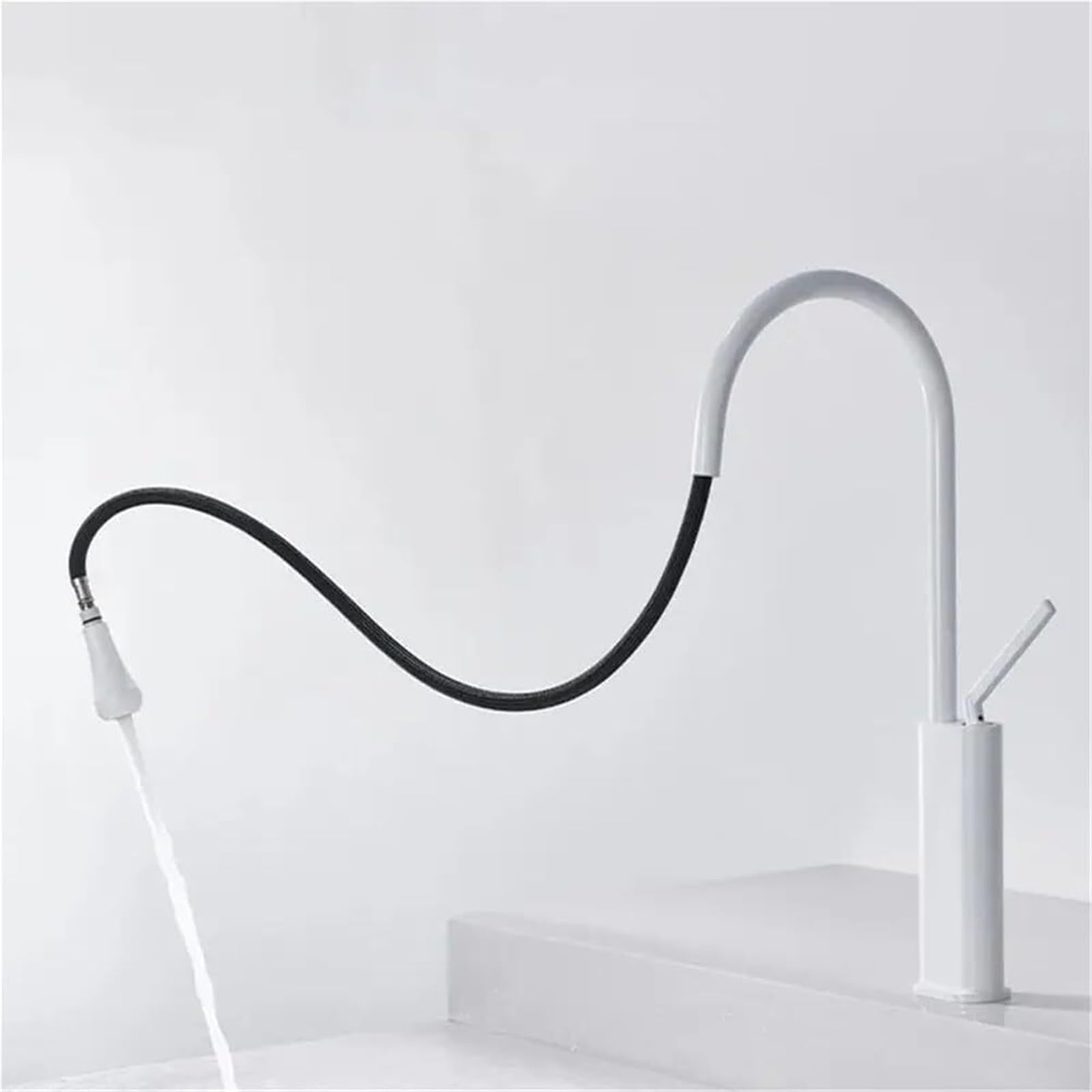 Grifos mezcladores para Fregadero Grifo de Cocina extraíble Giratorio 360 Grados con Mezclador Agua fría y Caliente Montaje en Cubierta Pantalla Digital fácil Instalar diseño Gris