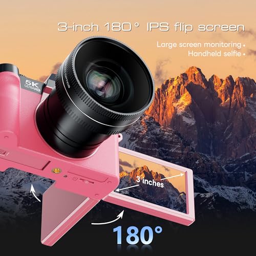 Image of G-Anica 5K 64MP Digital Cameras for Photography with Dual-Lens WiFi