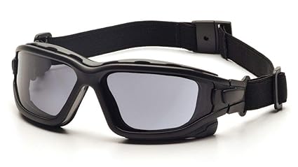 (12 Pair) Pyramex I-Force Glasses Slim Black Strap-Temples/Gray Anti-Fog Lens (SB7020SDNT)