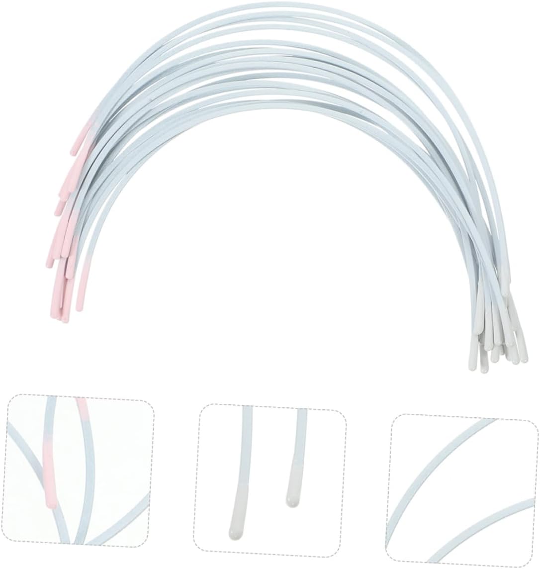 Operitacx 50pairs Underwire Replacement Steel Rings DIY Sewing Accessory for Supportive Lingerie for Underwire Bras Corsets and Bustiers