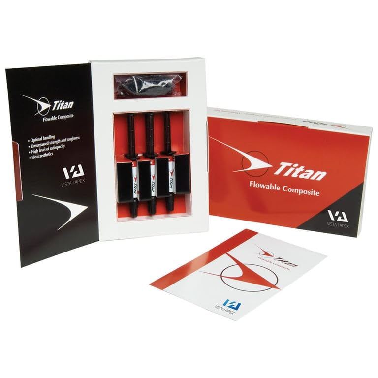 Vista Dental 90009 Titan Flowable Composite Syringes A2 6/Pk 1.5 Gm