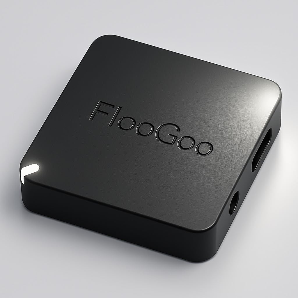 FlooGoo FMA121 Bluetooth Dual-Mode Dual-Input Adapter – aptX Lossless, Low-Latency Gaming, Auracast TX/RX, LE Audio, Hearing Aid Support, USB & 3.5mm