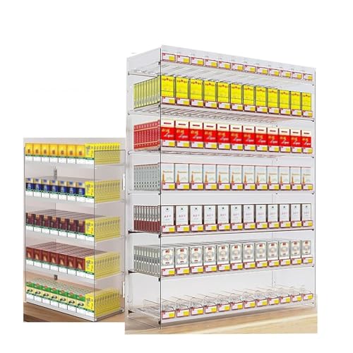Vitrina para cigarrillos de pared organizador de puros y cajas de cerillas para estancos modernos