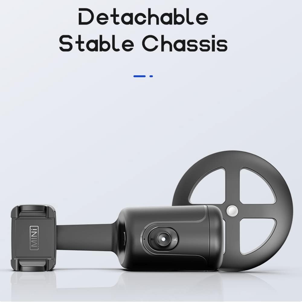 Andoer Smart 360° Auto Face Tracking Gimbal Desktop Selfie Stabilizzatore Robot Cameraman con Obiettivo Regolabile Base Stabile Supporto per Telefono per Smartphone Vlog Live Streaming Video Chat
