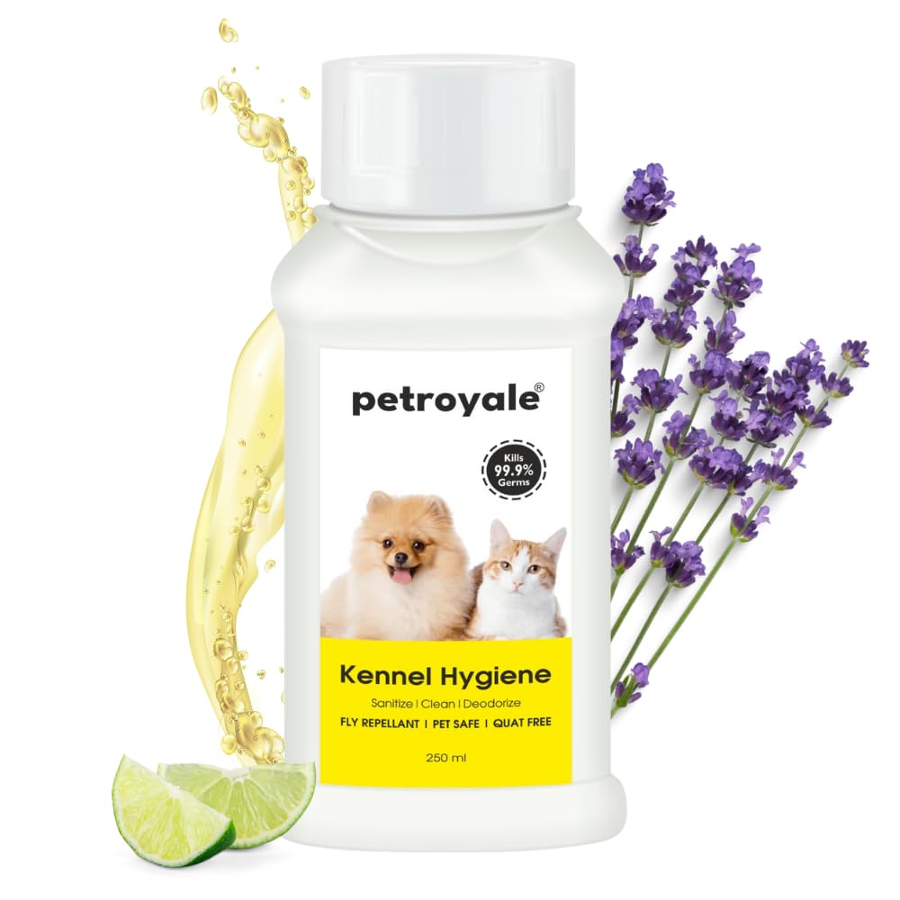 Petroyale Kennel Hygiene Wash - Pet Area Cleaner - Pet Floor, Bedding, Dog Bowls, Toys for Dogs - Anti Microbial & Anti Bacterial - Lime & Lavender Scent | 250ml (B0CP4BT7VB) Amazon Price History, Amazon Price Tracker