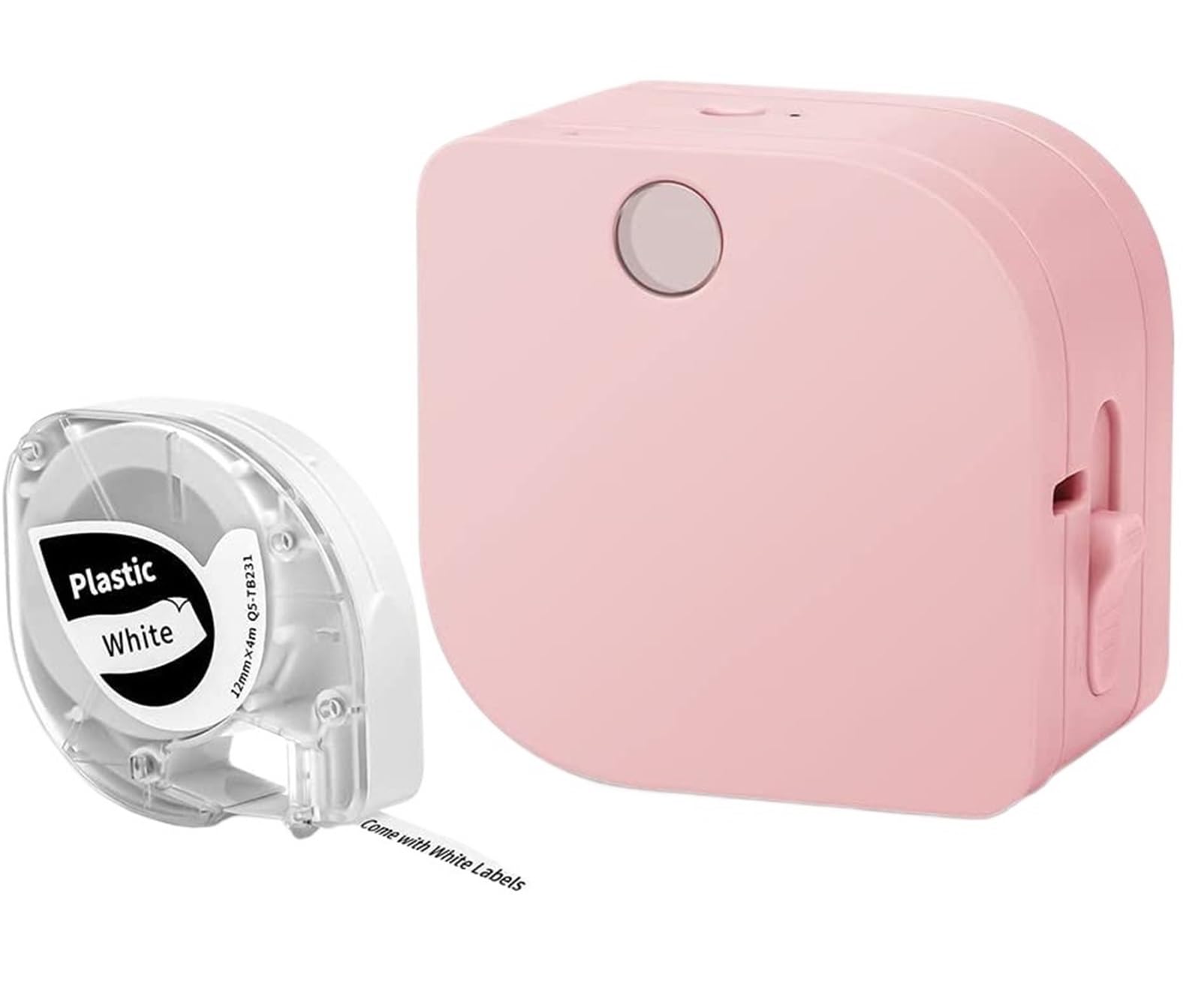 Producent etykiet, P12 Mini Protable Printer Label Maker Bezprzewodowa Etykieciarka Kompatybilna, do domu, kuchni, biura(Pink P12)