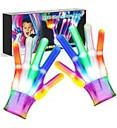 EUCOCO Blitz Led Handschuhe Coole Sachen für Kinder, 5 Farbe/6 Modus Ideal für Party/Halloween/We...