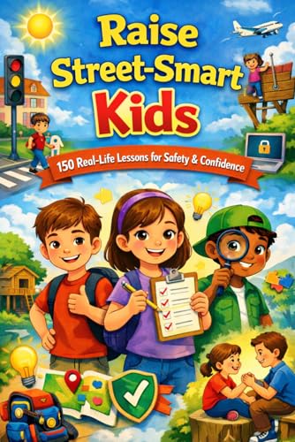 Raise Street-Smart Kids: 150 Real-Life Lessons to Build Confidence, Smart Decision-Making, and Real-World Safety Skills in Children Ages 6–12