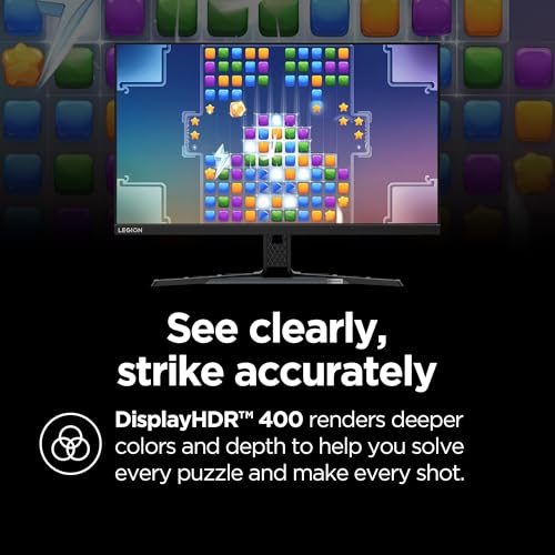 Image of Lenovo Legion Y27h-30 Monitor - Gaming Monitor - 27 inch QHD Display - Overclocked 180z Refresh Rate - Lenovo Artery Software - AMD FreeSync Premium - 0.5ms MPRT - Raven Black NearEdgeless Design