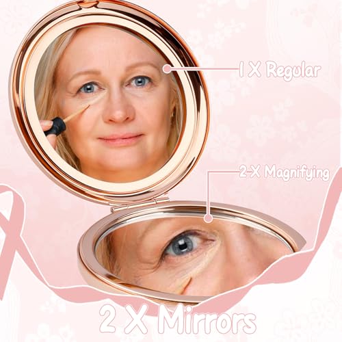 Gishnia 80th Birthday Gifts for Women,80th Birthday Gifts for Her Keepsake,80th Birthday Presents for Mum Grandma Friend,Compact Mirror 80s Retro Gifts,Gifts for 80 Year Old Woman,Stocking Fillers - Image 2