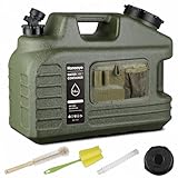 Hanaoyo 3.5 Gallon Camping Water Jug with Spigot, Water Container BPA Free Water Storage with Tool Bag, Portable Water Tank Emergency Water Storage for Hiking, Camping, Picnic, Home Use