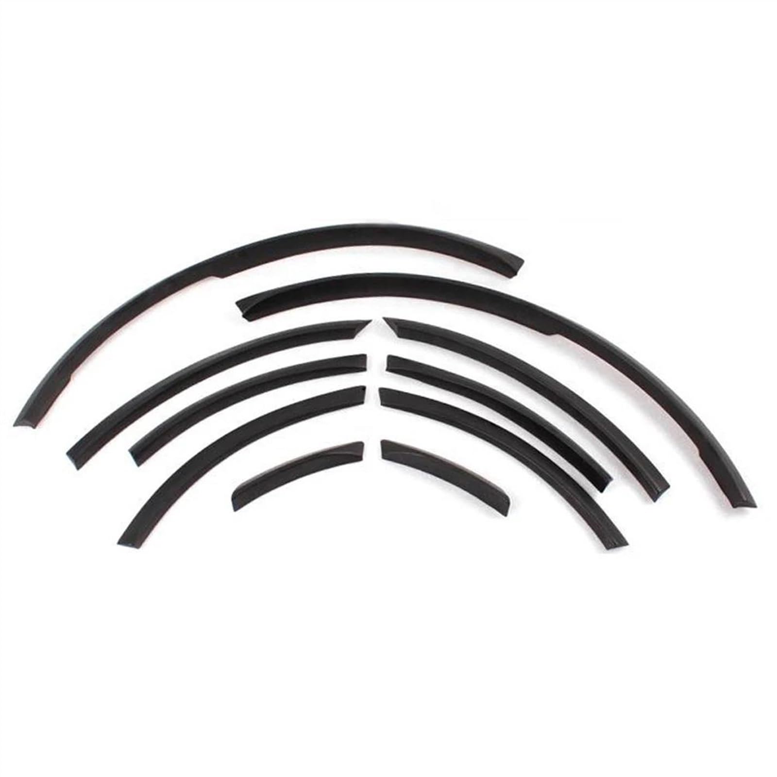 Párpados de rueda y guardabarros para Q7 RSQ7 tiras embellecedoras negro mate de coche 2006-2015 4