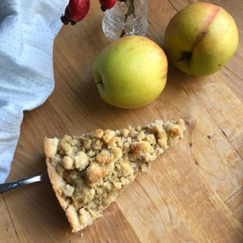 Apfel-Streusel-Kuchen mit Pudding