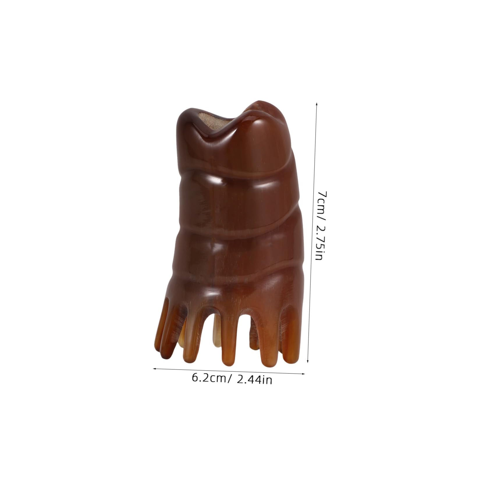 FRCOLOR 3stücke Creative Kopfhaut Massagebürste Horn Waschbürste Für Und Kopfhautmassage Leicht Und Tragbar Für Gesunde Kopfhaut Und Haarwachstum