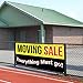 Vinyl Banner Multiple Sizes Moving Sale Everything Must Go Business Outdoor Weatherproof Industrial Yard Signs Black 10 Grommets 60x144Inches