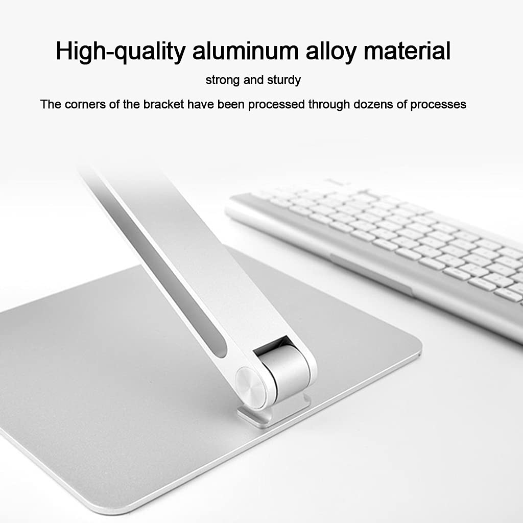 Supporto pieghevole per laptop in lega di alluminio Staffa di supporto a rilascio di calore per notebook 7-17 ' Supporto verticale regolabile per scrivania ergonomico alluminio nero per