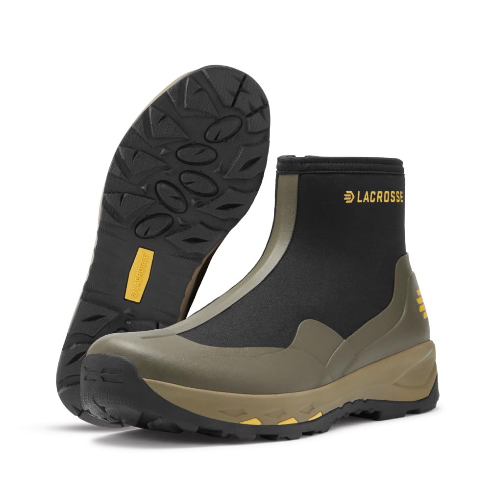 LaCrosse AlphaTerra 6" Zip-Up Waterproof Hiking Boots for Men - Alphaterra Outsole, Active Fit, EVA Midsole Side-Zip