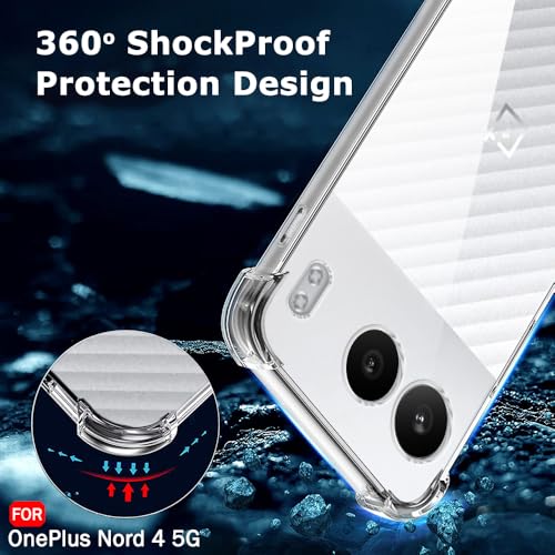 Image of TheGiftKart Crystal Clear Back Cover Case for OnePlus Nord 4 5G | Raised Bumps for Camera & Screen Protection | Ultra Clear Soft Silicone Back Cover Case for OnePlus Nord 4 5G (TPU, Transparent)