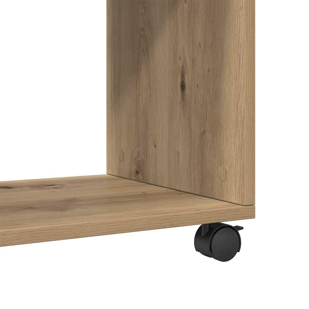 vidaXL Mesa Rodante de Madera Roble Sonoma 70x35x60 cm