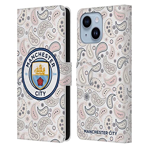 Étui portefeuille Manchester City pour iPhone 14 Plus coque en cuir Man City Third 2020/21