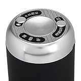 Alomejor Electric Water Bottle Pump, USB Rechargeable Automatic Water Dispenser, Stainless Steel and ABS, Ideal for Home, Office, Outdoor Use (Black)